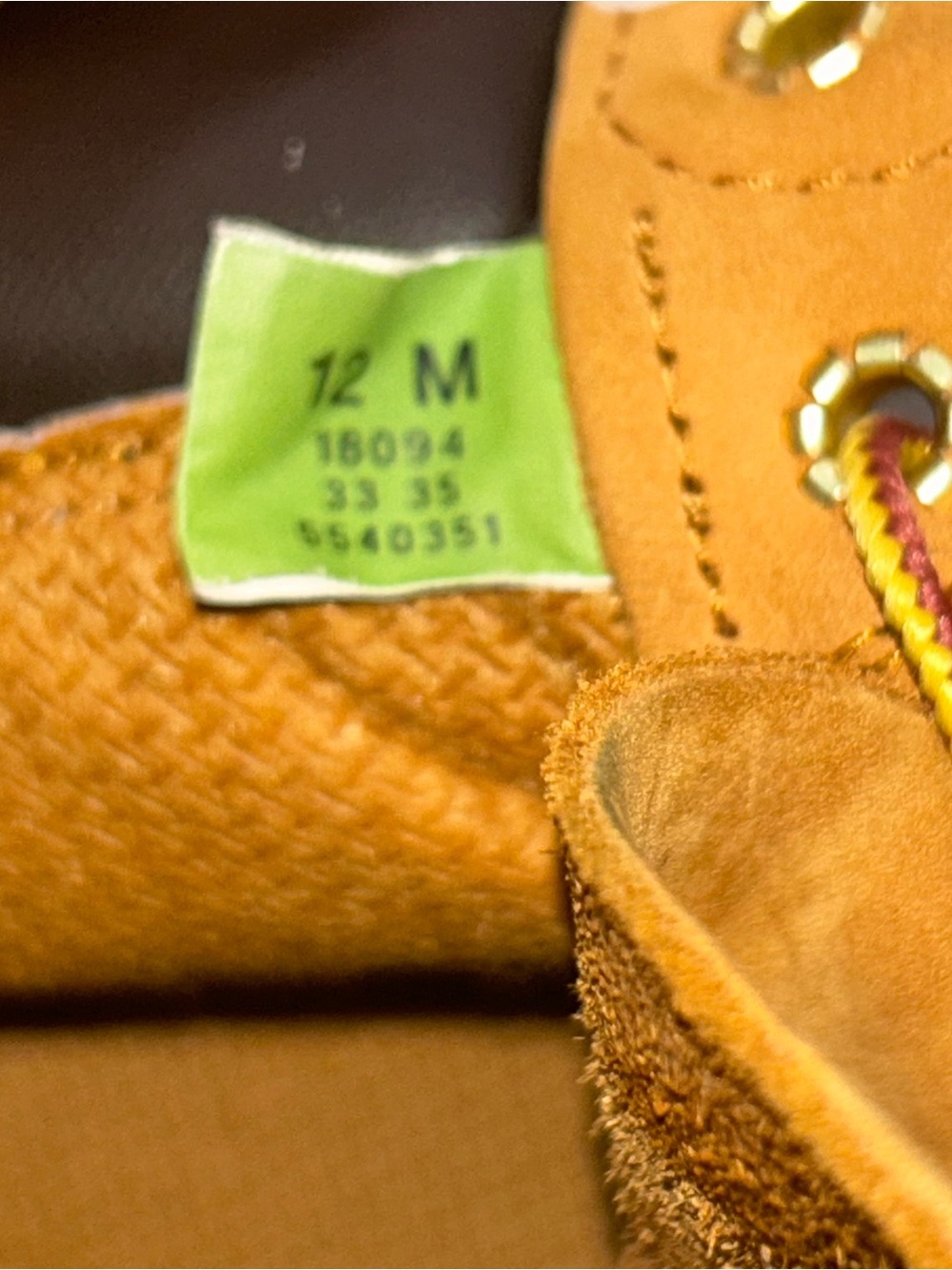 Timberland Wheat Nubuck Work Boots with Brown Collar - Picture 14 of 14